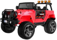MEGA Pojazd Monster Jeep 4×4 Czerwony na akumulator