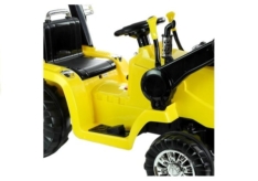 Traktor Koparka na Akumulator Pilot  Żółte