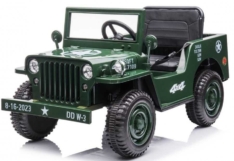 Samochód Auto Jeep Na Akumulator Wojskowy Nowość 4×4  Bagażnik